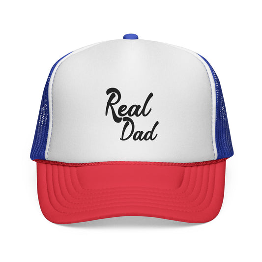 Real Dad Trucker Cap, Gift for Dad, Father's Day Hat, Casual Headwear, Fun Dad Cap, Dad Appreciation Gift
